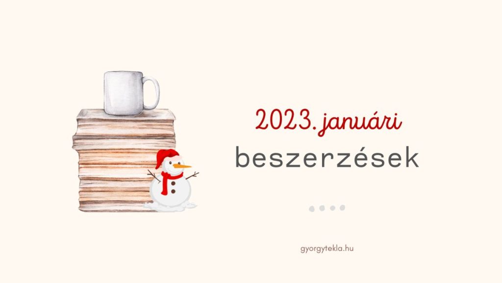 2023. januári könyves beszerzések